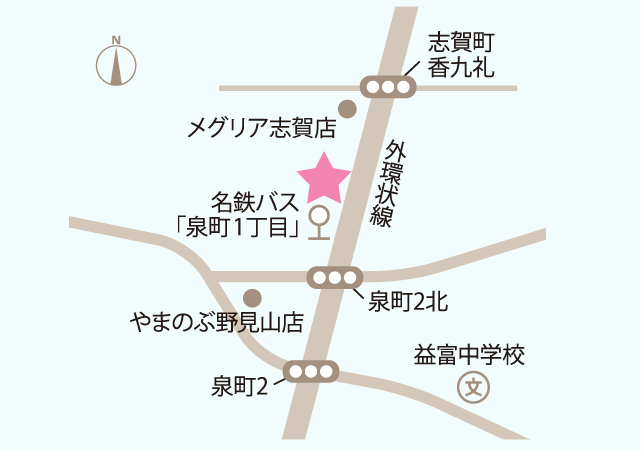 医療法人古井医院 ふるいクリニックへの地図